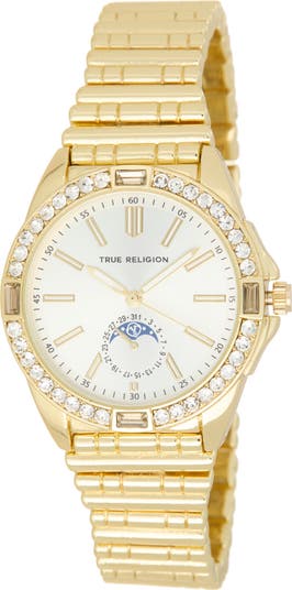 True Religion Moonphase Bracelet Watch, 36mm | Nordstromrack