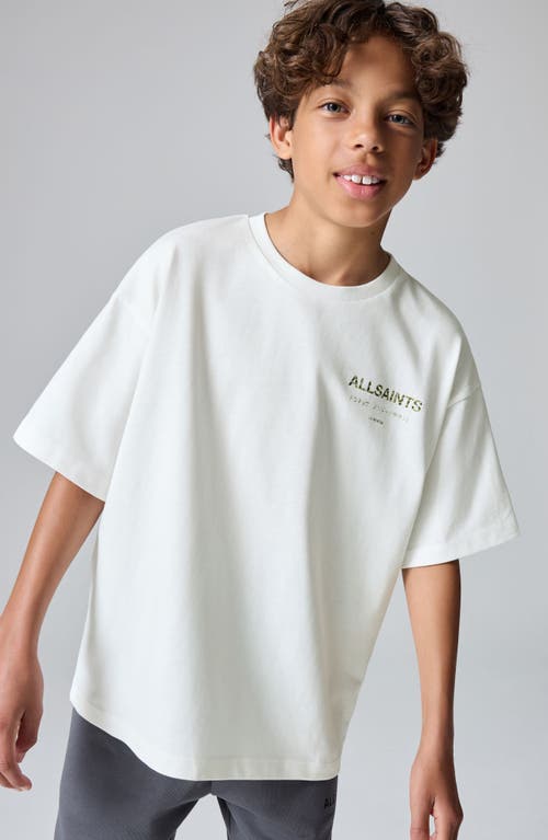 Smallsaints By Allsaints Kids' Camo Underground Cotton Graphic T-shirt In White