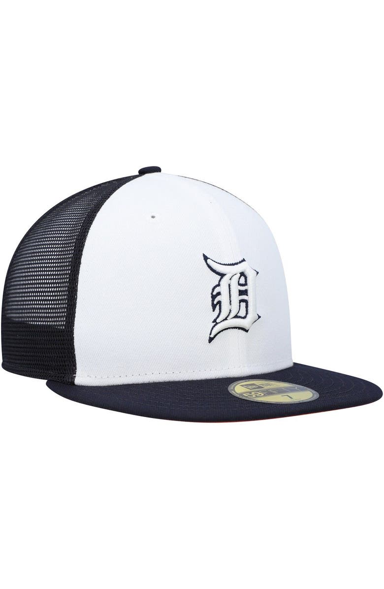 New Era Men's New Era White/Navy Detroit Tigers 2023 On-Field Batting Practice 59FIFTY Fitted Hat, Alternate, color, White