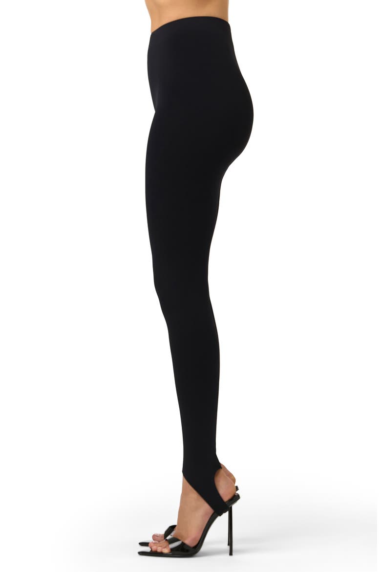 Body Flex High Waist Stirrup Leggings, Alternate, color, BLACK