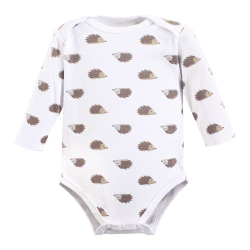 Hudson Baby Essential Long-sleeve Cotton Bodysuit Triple Set