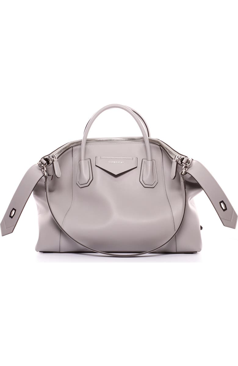 Givenchy Medium Antigona Leather Satchel, Main, color,