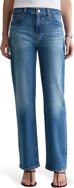 AG Brinley Mid Rise Straight Leg Jeans