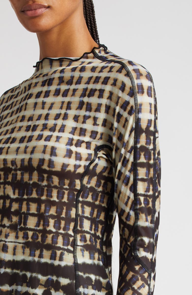 Knwls Plaid Mesh Top, Alternate, color, 