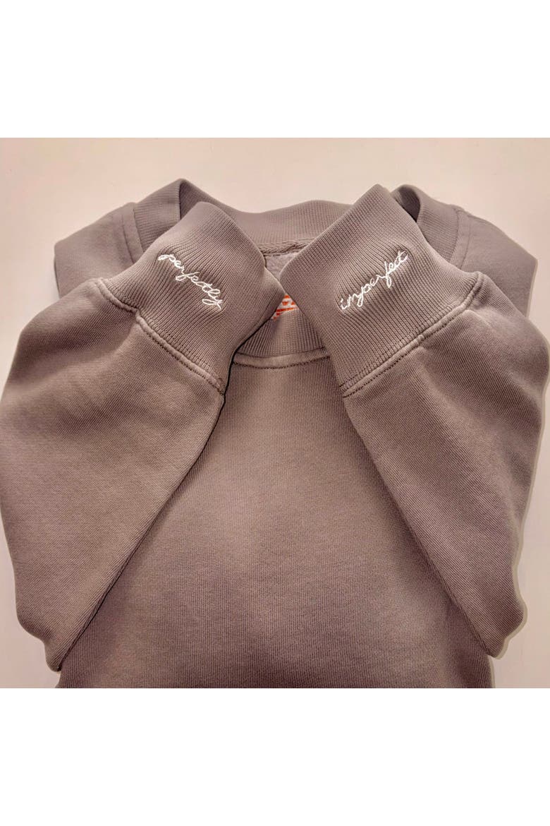 Perfectly Imperfect Sweatshirt + Manifestation Kit, Alternate, color, Faded Grey