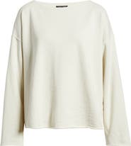 Eileen Fisher Bateau Neck Boxy Top