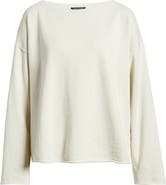 Eileen Fisher Bateau Neck Boxy Top
