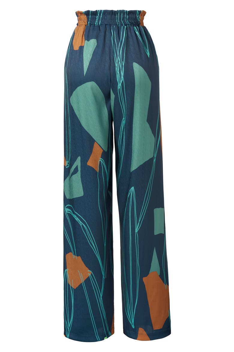 Costa Wide Leg Pants, Alternate, color, NAVY