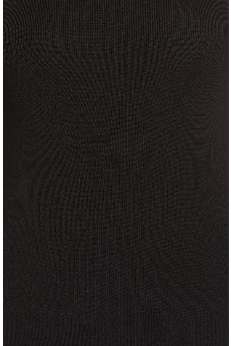 Poplin Bell Cuff Sweater, Alternate, color, BLACK