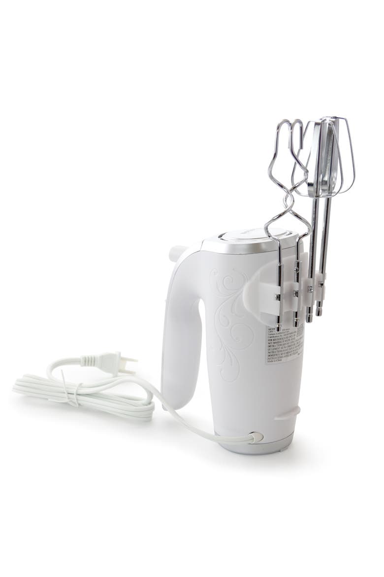 5-Speed 150-Watt Hand Mixer White w/ Silver Accents, Alternate, color, White