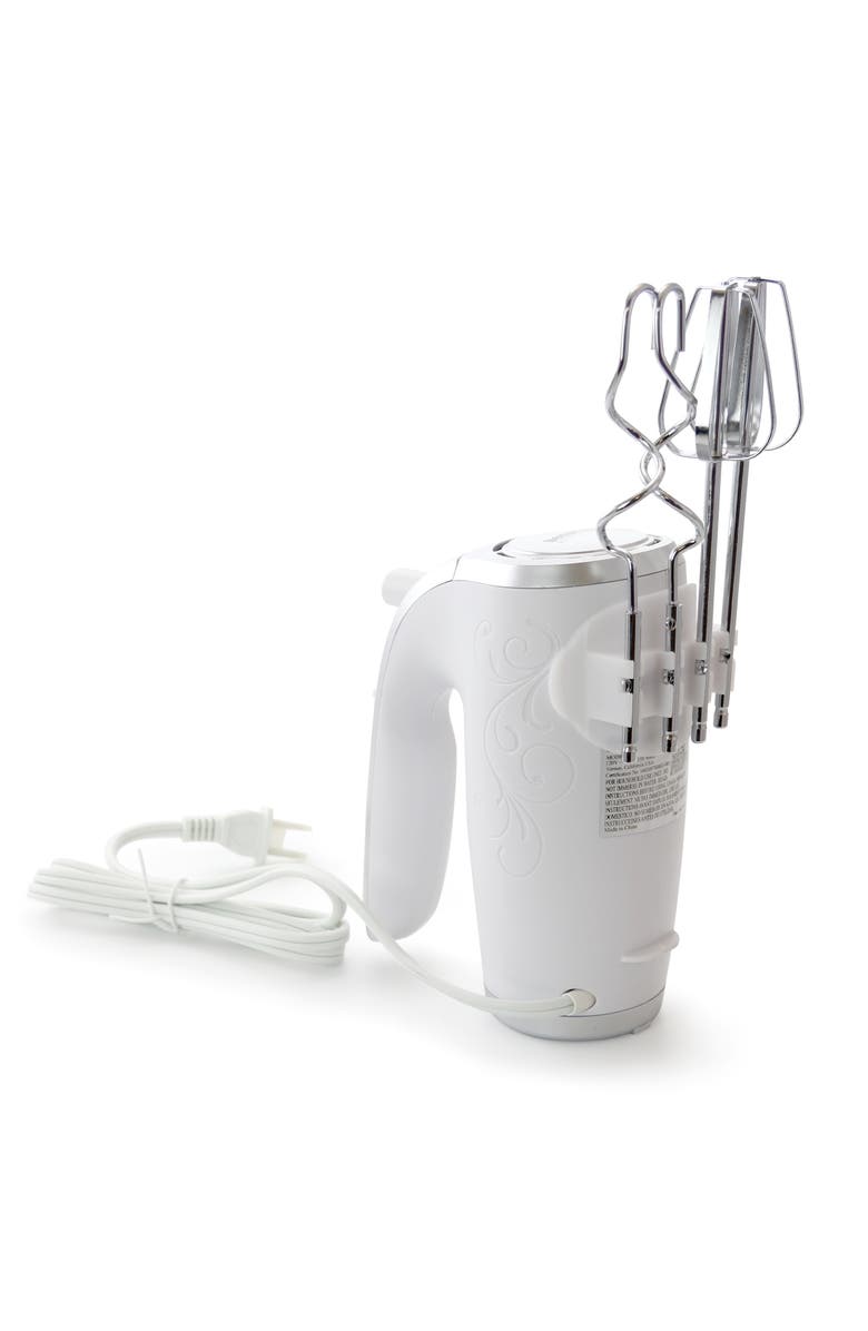 Better Chef 5-Speed 150-Watt Hand Mixer White w/ Silver Accents, Alternate, color, White