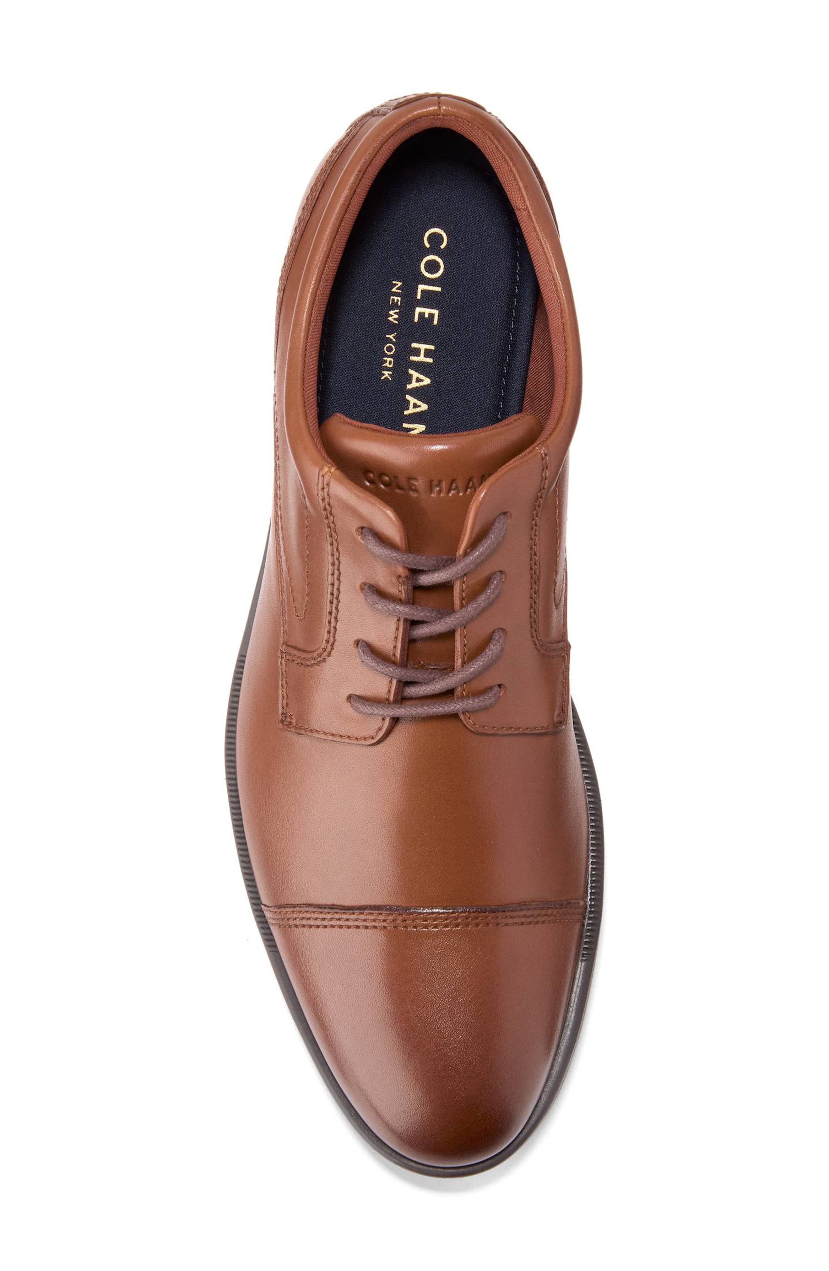 Hartsfield Leather Grand Cap Toe Oxford, Alternate, color, BRITISH TAN / JAVA