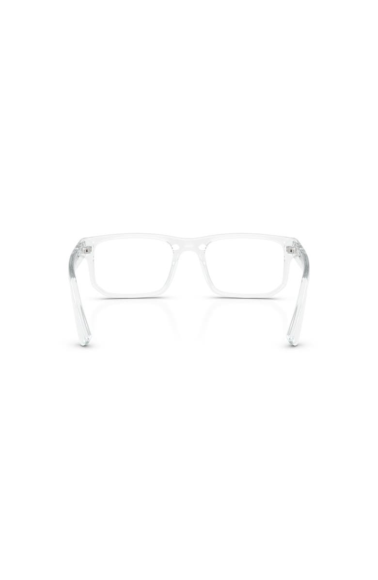 Armani Exchange 54mm Rectangle optical glasses, Alternate, color, Transparent