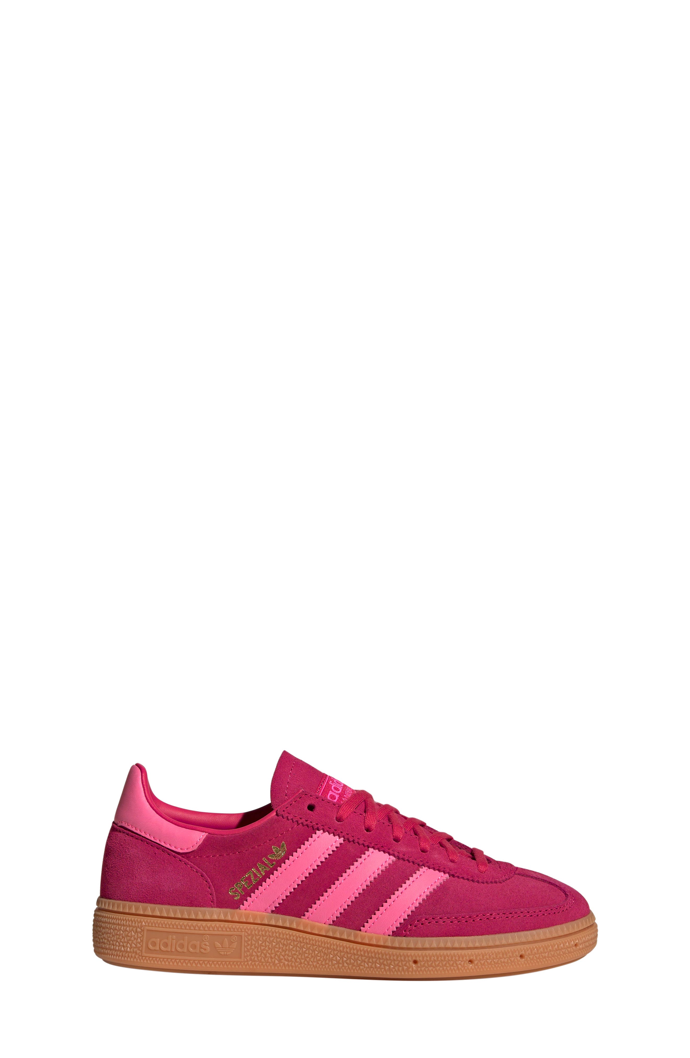 Handball Spezial Sneaker, Alternate, color, RUBY RED/ LUCID PINK/ GUM