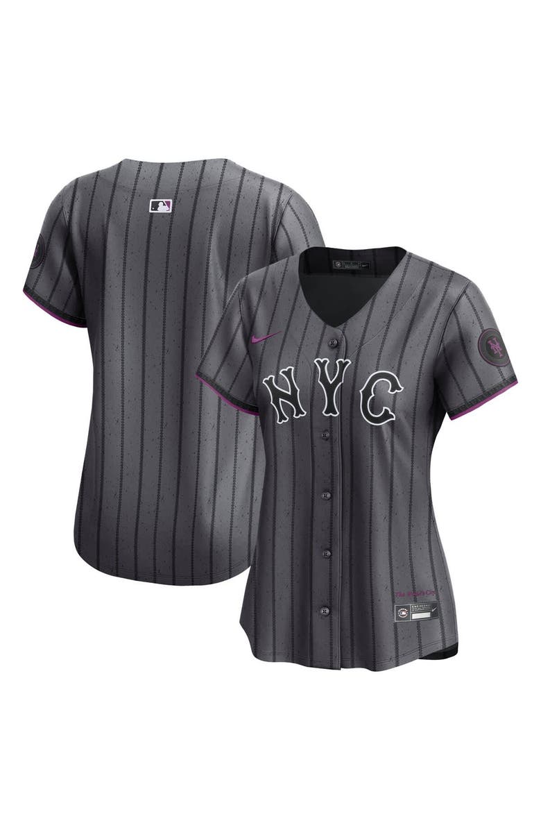 Nike Women's Nike Gray New York Mets City Connect Limited Jersey, Main, color, Gray