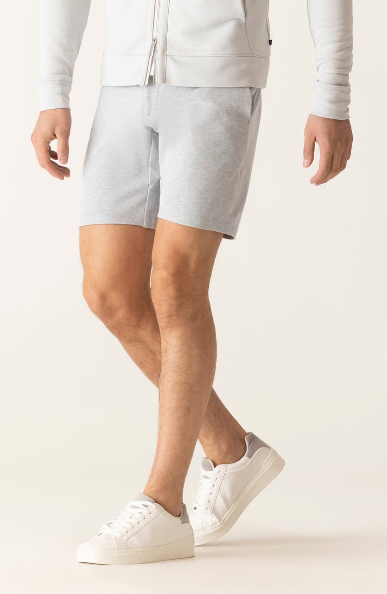 DEKE Galaxy 8.5-Inch Bermuda Flat Front Stretch Twill Shorts, Alternate, color, Light Grey Heather