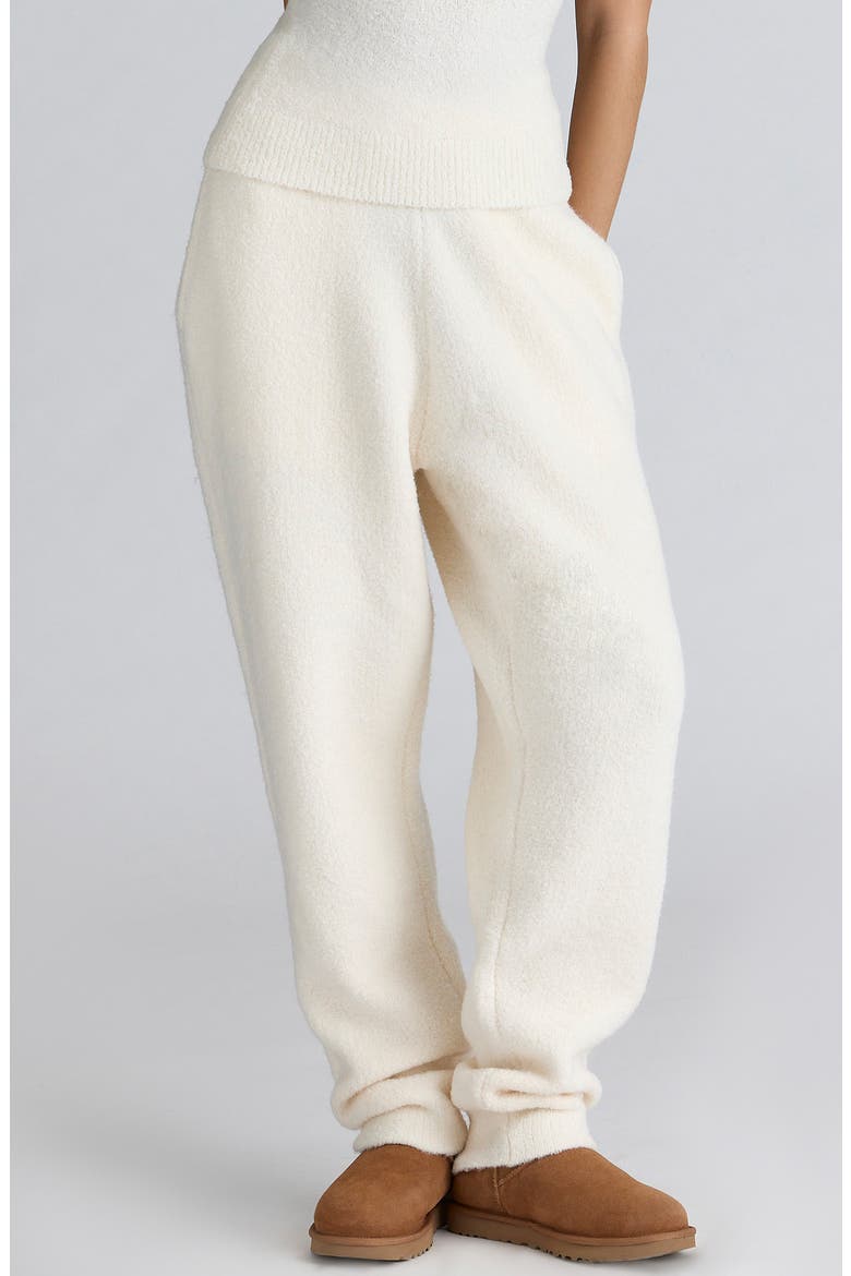 Geena Bouclè Knit Pants, Main, color, IVORY