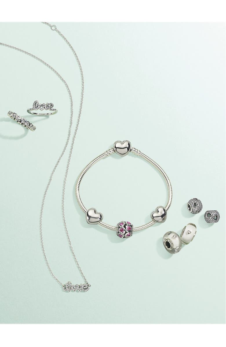 PANDORA 'From the Heart' Boxed Charm Bracelet Set, Alternate, color,