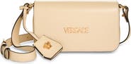 Versace Mini Tag Leather Shoulder Bag