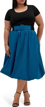 City Chic Paris Love Bubble Skirt Dress