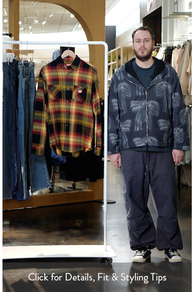 Blocky Plaid Cotton Flannel Button-Up Overshirt video