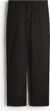 H&M Easy Care Loose Fit Linen-blend Trousers