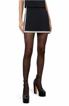 Alice + Olivia Riley Embellished A-Line Miniskirt