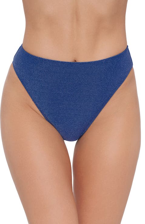 Cheeky High Leg High Waist Bikini Bottom