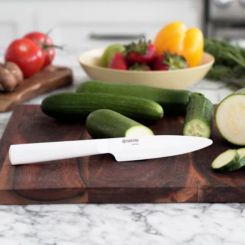 Kyocera Innovationwhite 4.5-inch Ceramic Utility Knife, White Blade In White