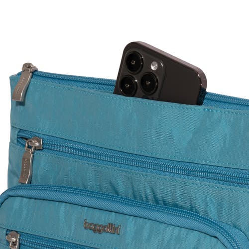 Baggallini Out And About Crossbody Bag In Seaside Blue