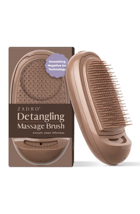 Detangling Massage Brush with Negative Ion Technology