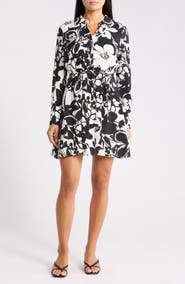 Sam Edelman Floral Long Sleeve Shirtdress