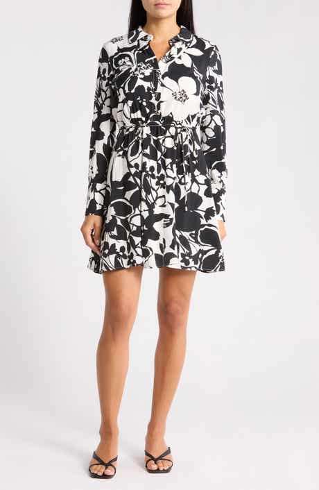 Sam Edelman Floral Long Sleeve Shirtdress