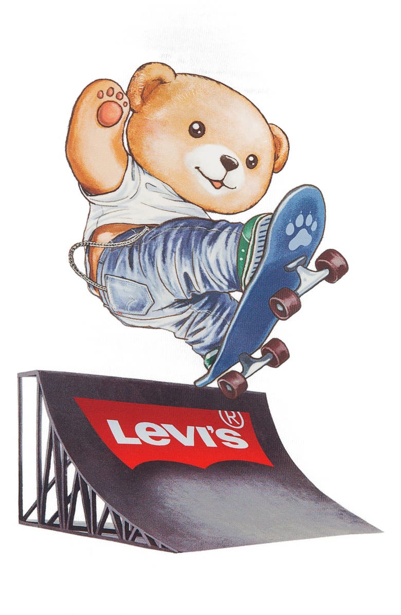 Levi's Skater Logo Graphic T-Shirt & Shorts Set, Alternate, color, Bright White