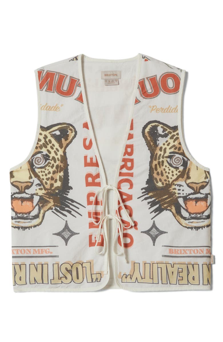 Brixton The Luna Cotton Blend Graphic Vest, Main, color, Lost In Reality Print