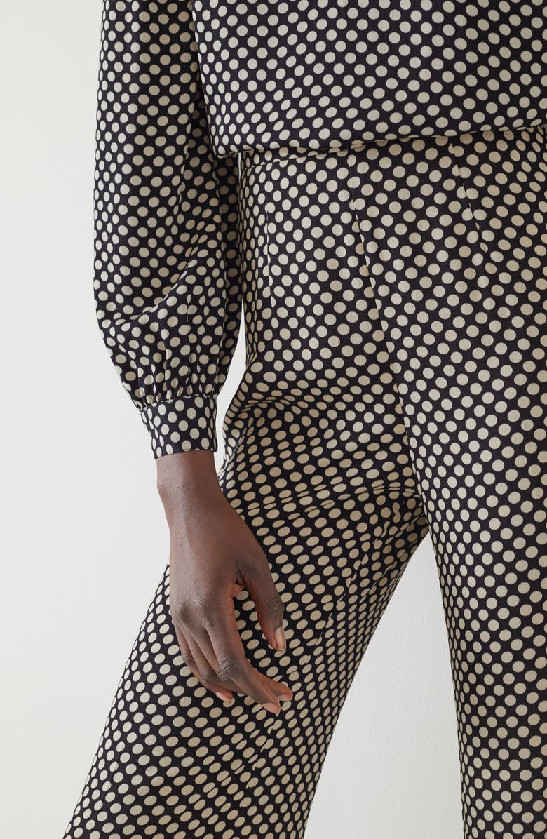 LK Bennett Esme Polka Dot Wide Leg Trousers, Alternate, color, 
