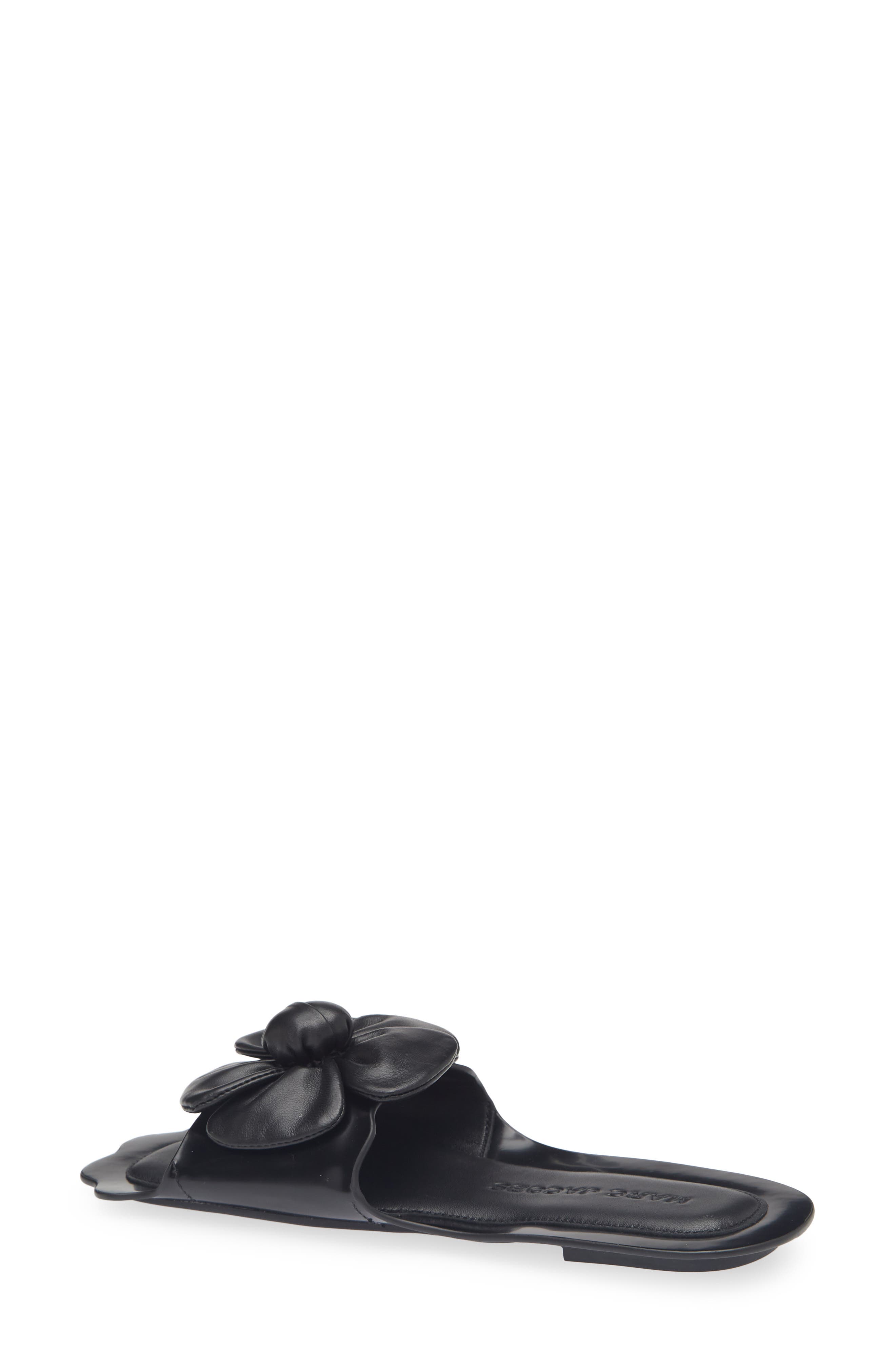 Marc Jacobs The Daisy Slide Sandal, Alternate, color, Black