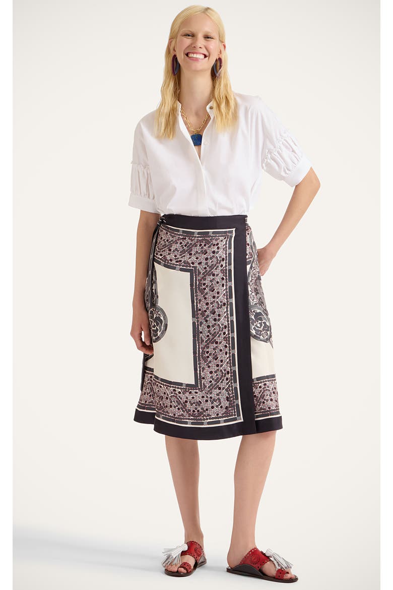 Pareo Midi Skirt, Main, color, Cobra Placée Grey