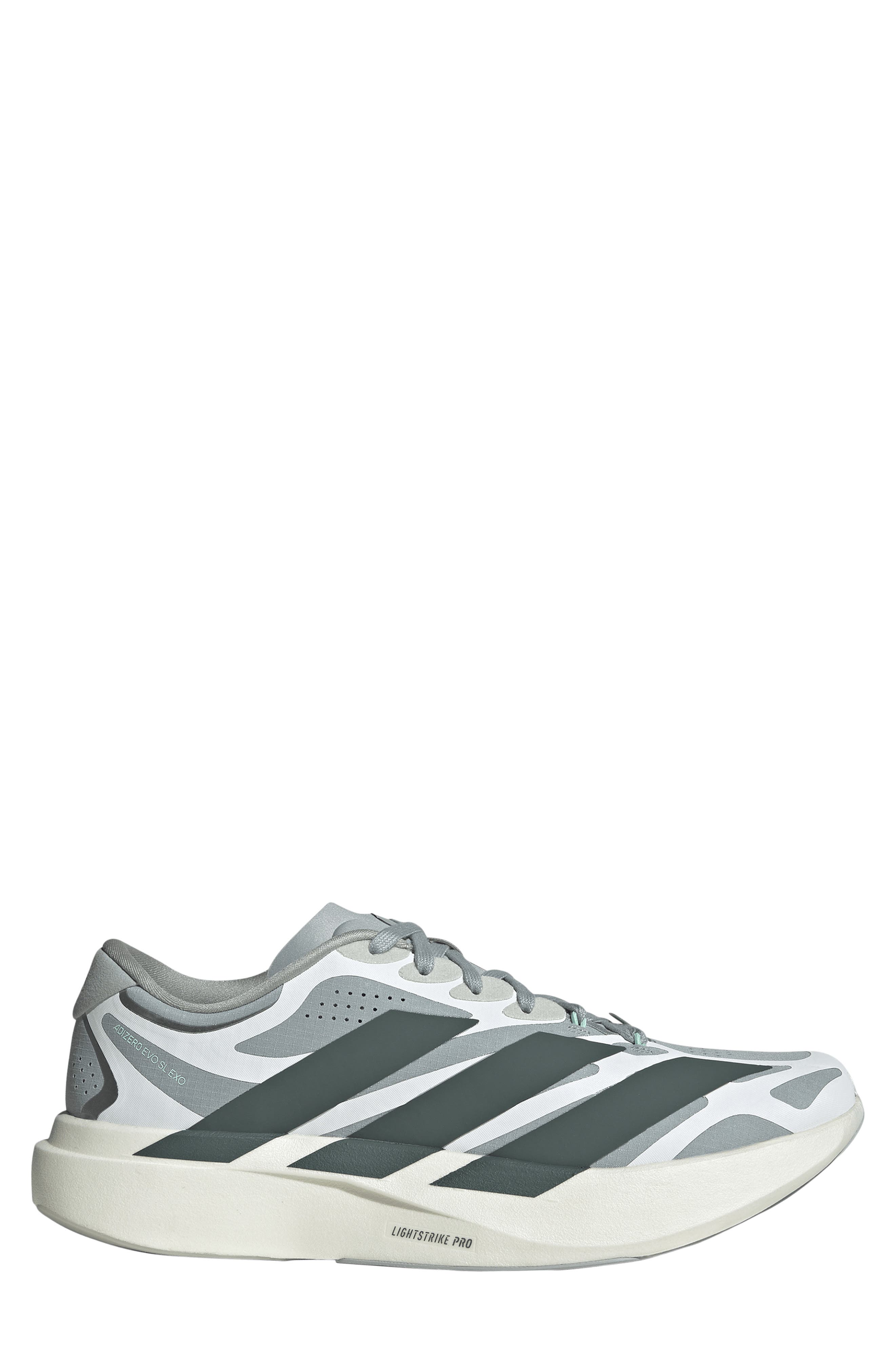 Adizero Evo SL Running Shoe, Alternate, color, WONDER SAGE/ LEGEND IVY/ WHITE