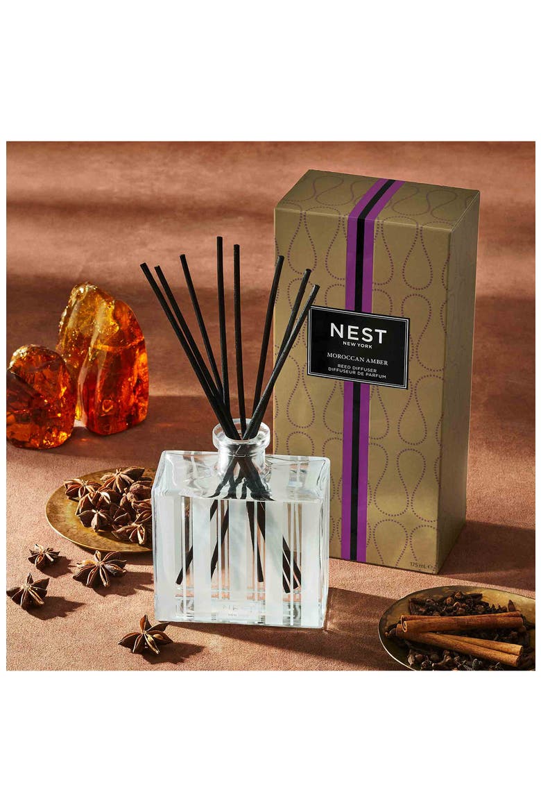 Moroccan Amber Reed Diffuser, Alternate, color, NO COLOR
