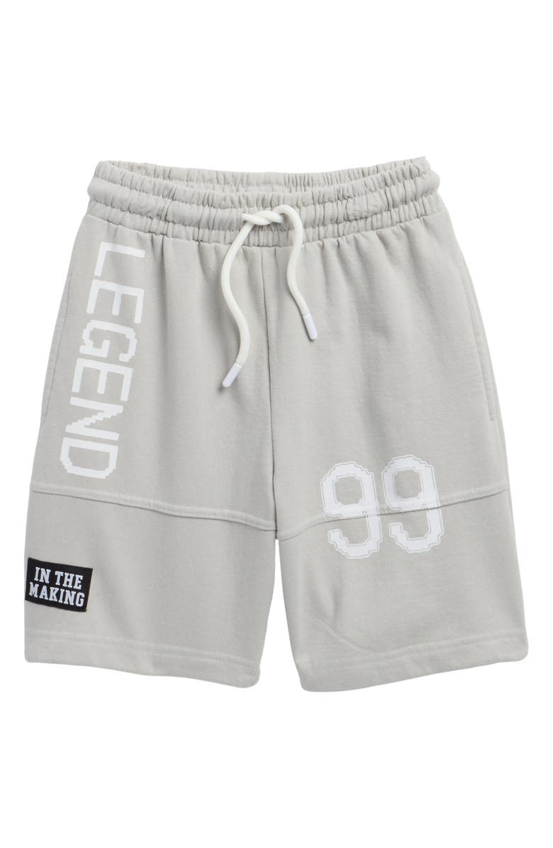 Fly By Night Kids' Dex Knit Shorts, Main, color, Cloud Grey/ Legend