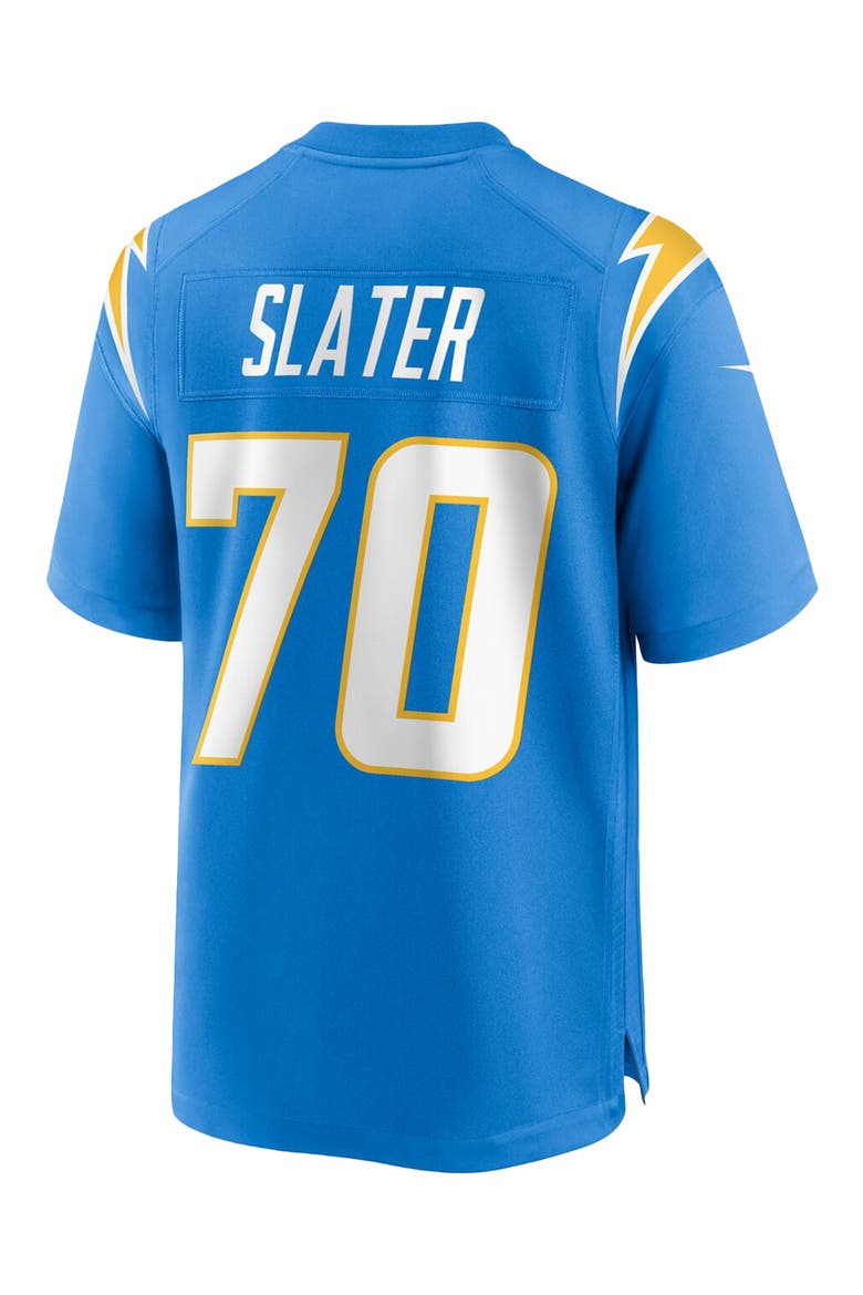 Men's Nike Rashawn Slater Powder Blue Los Angeles Chargers Game Jersey, Alternate, color, POWDER BLUE