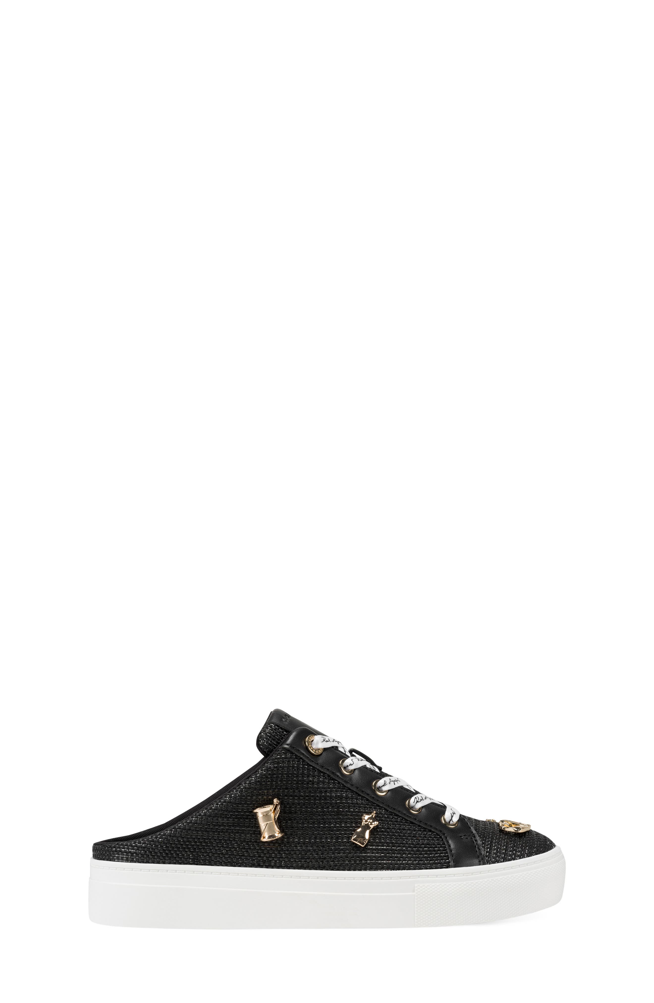 KARL LAGERFELD PARIS Cambria Mule Sneaker, Alternate, color, Black