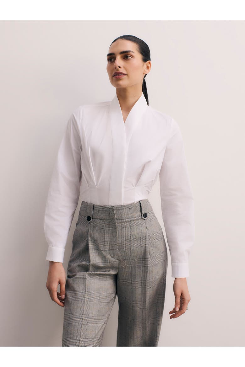 Avio Cotton Blouse, Alternate, color, White