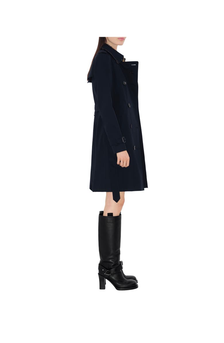 Burberry Mid-length Chelsea Heritage Trench Coat, Alternate, color, Coal Blue