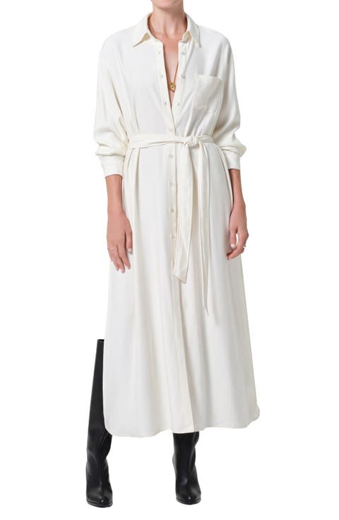 Camilla Long Sleeve Maxi Shirtdress