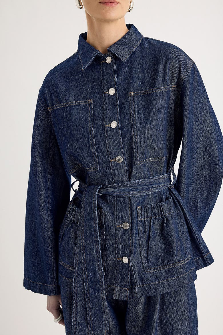 Elora Jacket, Alternate, color, Dark Blue Wash
