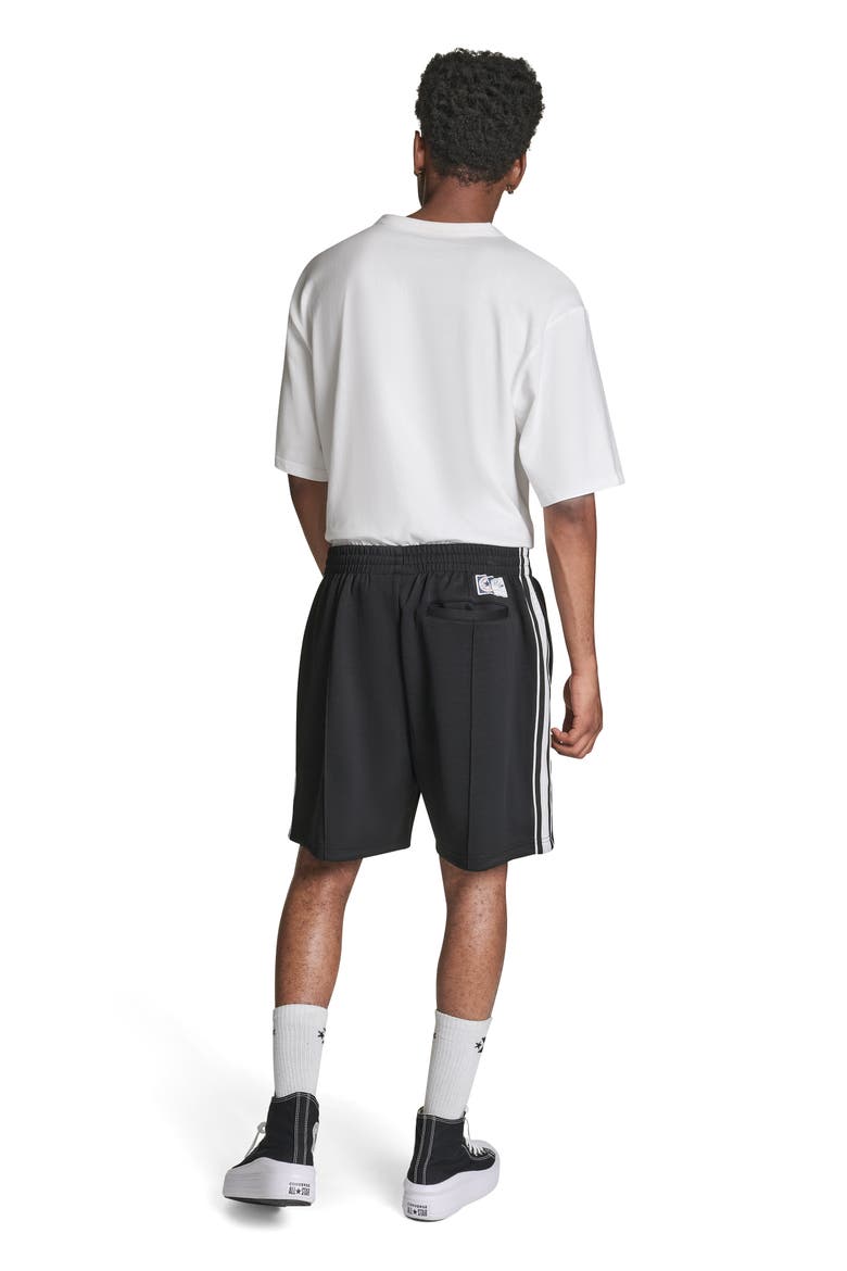 Racing Stripe Shorts, Alternate, color, CONVERSE BLACK