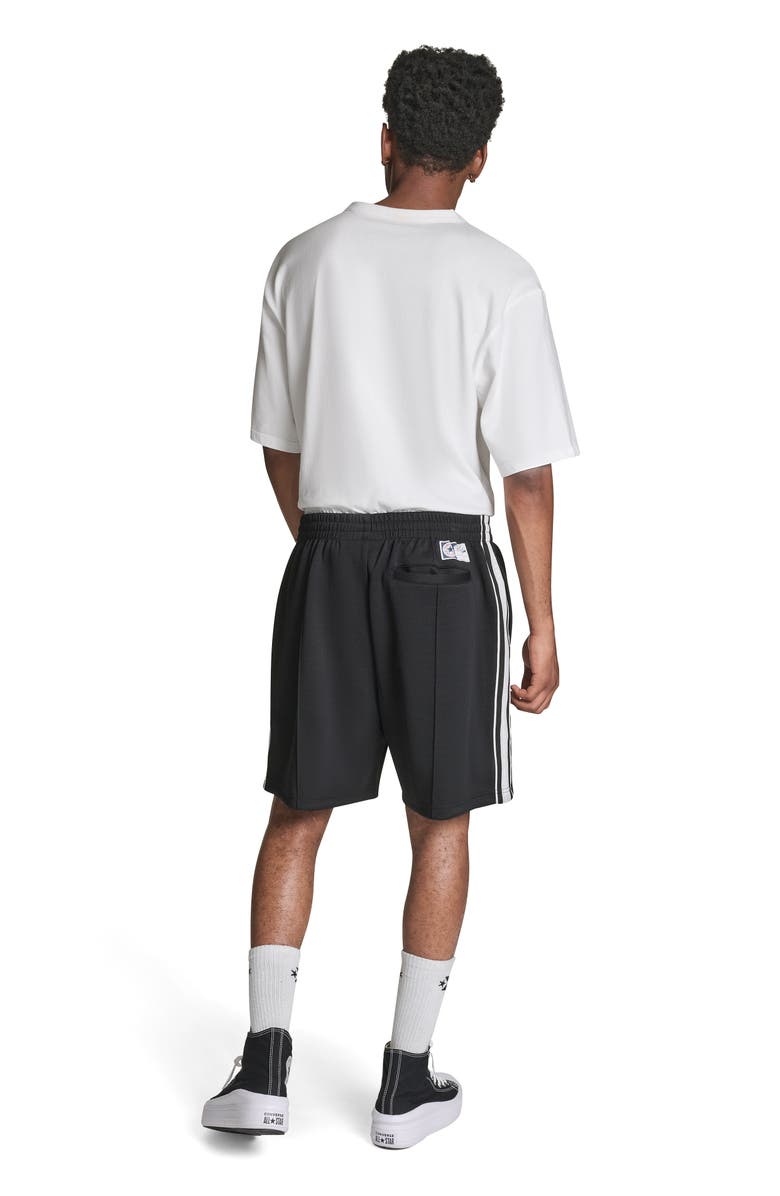 Converse Racing Stripe Shorts, Alternate, color, Converse Black