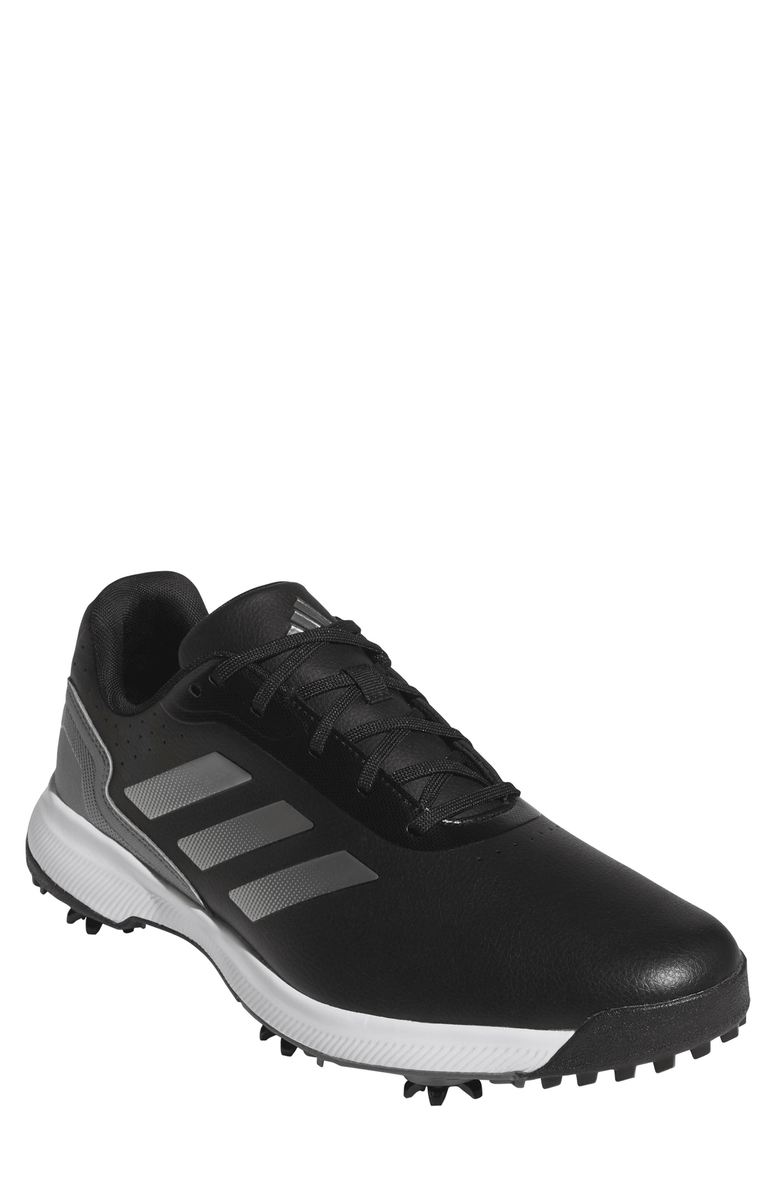 adidas Traxion Response Spikeless Golf Shoe, Main, color, Black/ White/ Silver
